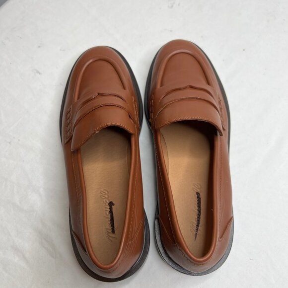 Madewell Womens $158 Vernon Loafer in Leather Dried Maple Size 8.5 NL839 - Picture 5 of 9